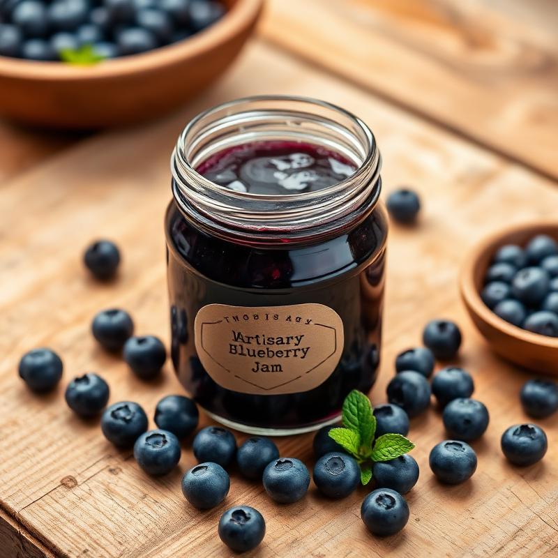 Wild Blueberry jam jar
